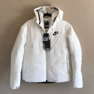 white nike coat